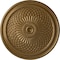 Ekena Millwork Trinity Ceiling Medallion (Fits Canopies up to 3"), Hand-Painted Pale Gold, 22"OD x 1 3/4"P CM22TNPAS - alternate 1